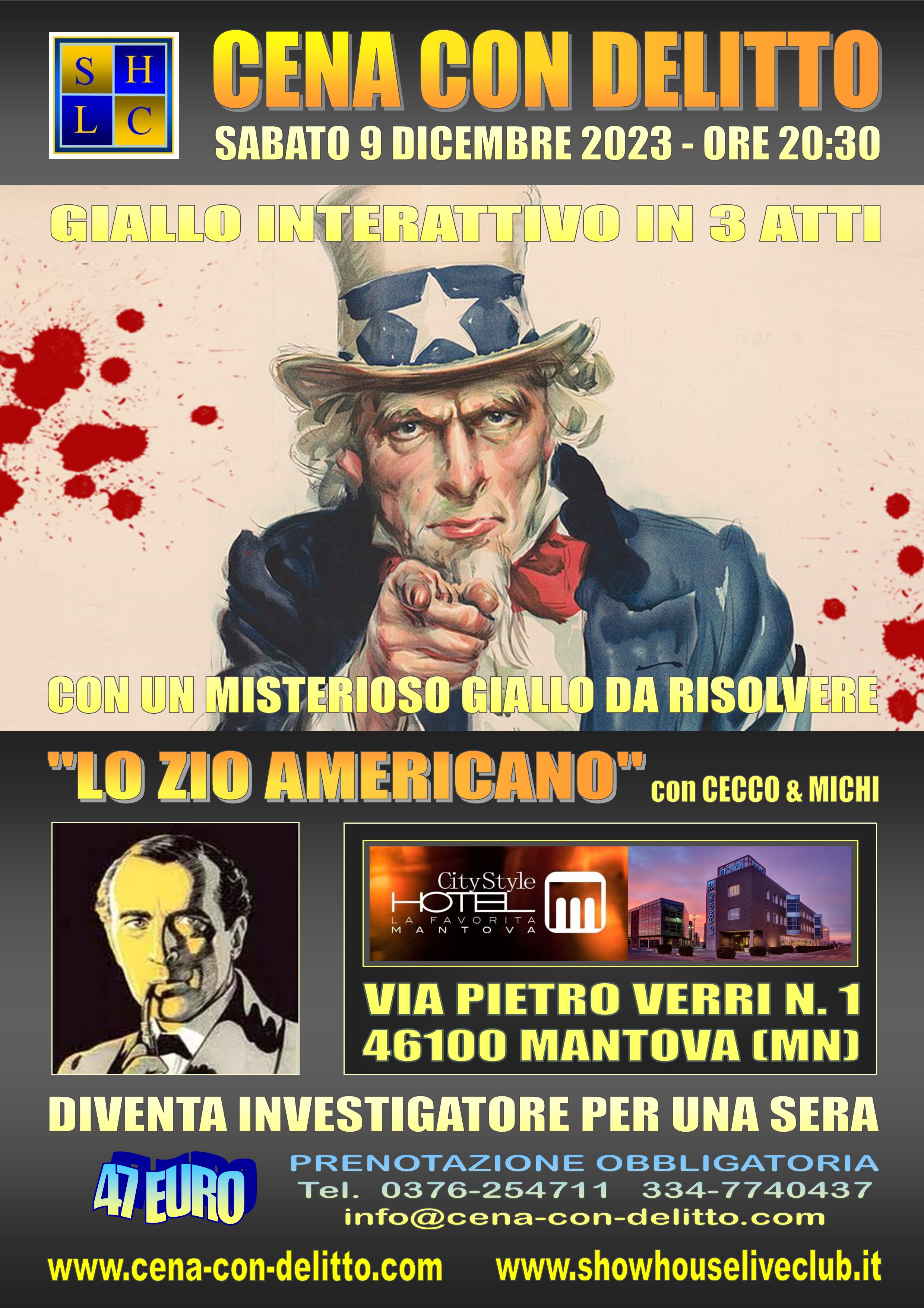 Cena con delitto a Moncalieri il 28 novembre